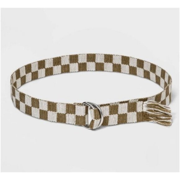 Universal Thread Target Women's Checkered D Ring Belt Small - Picture 1 of 4
